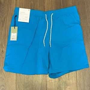 NWT Goodfellow blue swim trunks